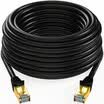 Shanze SAMZHE CAT-750H Engineering Grade 7 CAT7 Copper-plated Double-shielded High-speed Network Jumper 7 Type Finished Cable Network Cable Black 50 meters