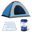 Tieli Shi outdoor camping hand tents open speed double open multi-person tent camping leisure single layer picnic picnic tent blue LY-1007