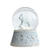 Jingdong Supermarket Yimi home crystal ball music box creative Decoration Eight sound box send girls Tanabata gift birthday gift blue pony