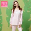 Feneng Feneng Pajamas Women&39s Autumn Knitted Round Knife Set Home Service Set J9613428 Light Powder L