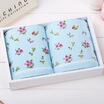 Japan Uchino UCHINO elegant rose 2 sets of towels gift box cotton quality gauze material exquisite elegance B blue 265 183 6cm