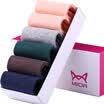 Cat MiiOW socks women&39s socks women&39s cotton stripes hit color stealth socks casual sports socks female socks mixed color 6 double