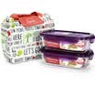 Lock & lock microwave oven box glass set fresh box set orange lunch bag 400ML 2 LLG425POS001