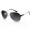 Jingdong supermarket three of the TANS sunglasses female polarized toad driving outdoor sunscreen sunglasses 8501 silver frame double color gray