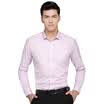 Red Bean Hodo Men Business Dressup Simple Pure Slim Men Long Sleeve Shirt P09 Pink 43