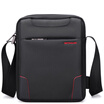 Seven wolves SEPTWOLVES male package casual bag vertical section men&39s shoulder Messenger bag Oxford cloth multi-function backpack black B0801654-101