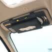 Hua Zhuang car CD entrained tissue box sun visor car CD bag CD bag with tissue boxes certificate folder gray