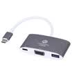 Aurora CHOSEAL USB 31 TYPE C-C VGA USB30 Apple multi-function converter aluminum shell silver gray QD6312