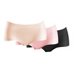 Jingdong supermarket beauty Ya Ting 3 ladies underwear Seamless sexy light&pure color pure cotton crotch underwear female glass gold cherry powder ghost black XL code