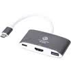 Aurora CHOSEAL USB31TYPEC-C HDMI USB30 Multifunctional converter Aluminum shell Silver gray QD6311