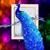 YGS-83 DIY Diamond Embroidery Diamond Mosaic Peacock Soul Round Diamond Painting Cross Stitch Kits rich flowers Home Decoration