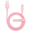 MOMAX MFI Certified Apple Noodle Data Charge Line Pink 1 M For Iiphone7 6 6S Plus 5S Se