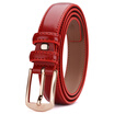 Seven wolves SEPTWOLVES Ms needle buckle belt casual leather buckle buckle waistband women send punch screwdriver 7A427135700 red