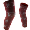 Heng Yuanxiang sheep wool knees thickening thicker warm joints to send their parents elders a pair of wine red