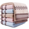 Sanli cotton two consecutive satin towel 6 mounted 34 × 73cm mixed color single single package are individually packaged