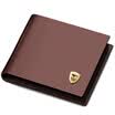 Cartera de cuero pequeña SEPTWOLVES en vertical para hombre