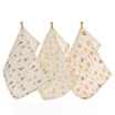 Bamboo Kam Towel Home Textiles Cotton Class A 6 Layer Gauze Baby Child Towel Baby Baby Small Towel 3 Pack 45g Article 25 50cm