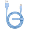Mimi MOMAX MFI certified apple noodle data charge line line line blue 1 m for iPhone7 6 6s plus 5s SE mobile phone ipad