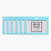 Deli 8336 transparent lining certificate card sets work permit staff card horizontal 6 blue
