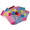 Tweety Cui Di daughter children socks children cute cartoon stripes in the tube cotton socks 6 double installed 18-20CM 5-7 years old