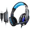 KOTION EACH G9000 headset computer headset with microphone USB single hole mobile phone notebook headset 71 full USB version of black&blue