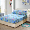 Ivy home textiles mattress mattress sets Simmons protective cover cotton bed single piece cotton bed lin cover non-slip 18 m bed Vientiane update blue 180 200CM