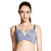Tuo Mu gather no steel ring back of the chest on the back of the breasts to adjust the type of the United States back lace underwear QM7626 light blue 80C