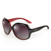 Love LianSan sunglasses polarized sunglasses female frame large fashion face repair mirror mirror mirror 3113 red wine