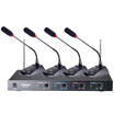 Victory TAKSTAR TC-4R 266 4 Gooseneck Wireless Microphone One Drag Four Microphone Professional Conference Desktop Gooseneck Conference Stage KTV Speech Host Microphone