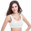 Pandora PLANDOO Seamless Reticty Lace Sports Bra Comfort No Brake Underwear Yoga Running Vest White