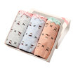 City Beauty printed underwear cute cartoon image 3 fitted ladies combination underwear 2K6312 gray blue deep peach uniform
