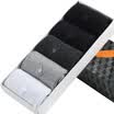 Jingdong Supermarket Playboy socks men in the tube business casual cotton socks four sections of 5 pairs of mixed color 26-28cm