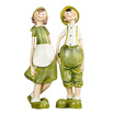 Flowers set between the resin crafts ornaments Qingyi couple ornaments pastoral wind to send his girlfriend gifts to send students to send girl honey love memorial gift HS16H05 standing