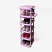 Handsome plastic umbrella frame shoes frame living room simple large capacity storage shoe racks can be placed umbrella multi-layer shoe cabinet purple ten layer SL1666Y5