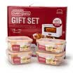 Lock & lock Microwave Cooker Glass Set Fresh Box Set Fourpcs 500ml 630ml 750ml 1000ml LLG445S910