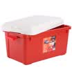Amausa car storage multi-purpose sealed large capacity trunk home storage compartment debris storage box 60 liters R800 red