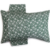 Sanli pure cotton jacquard gauze pillow 2 with AB version of the pros&cons with 50 × 75cm floral elements - dark green