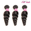 SZC Hair Product Mongolian Loose Wave Virgin Hair 3 Bundleslot 8-26 Inche Unprocessed Human Hair Extensions Natural Black Color C