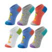 Tweety Cui Di Tongwa 6 pairs of cute little yellow bird Meng boat socks combed cotton cute childlike child baby socks mixed color 18-20CM 5-7 years old