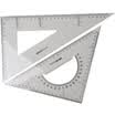 Deli 6430 plastic triangular ruler right angle ruler isosceles triangle ruler 2 sets
