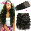 8A Peruvian Deep Wave Virgin Hair With Closure Annabelle 3 Bundles With Closure 100 Virgin Peruvian Deep Wave With Closure