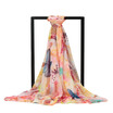Jingdong supermarket Ms Bao Shengxiang silk scarf chiffon long scarf female models scarf air conditioning shawl pretty flowers s9116