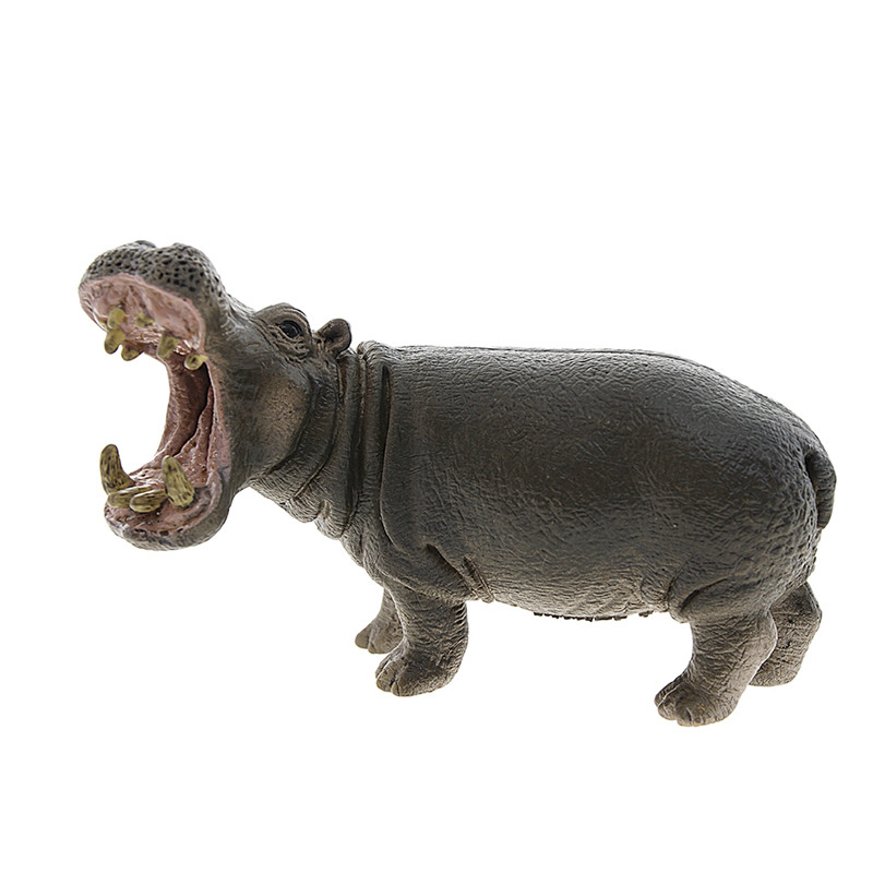 Si Le Schleich German brand toys handmade paint color wild animal simulation animal model 3 years old children puzzle early teaching aids - Hippo SCHC14681