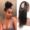 360 Lace Frontal Band Straight Malaysian Virgin Hair Lace Frontal With Baby Hair 360 Lace Frontal Closure Natural Hairline