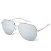 Blue Bluekiki nylon lens sunglasses male color film sunglasses driving mirror sunglasses 5101 silver frame white mercury