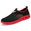 Precentor men&39s casual shoes breathable mesh shoes men&39s holes shoes lazy sleeves hollow sandals 666 black 41 yards