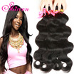 7A brazilian body wave 3pcs human hair mink brazilian virgin hair body wave meches bresilienne lots brazilian hair weave bundles