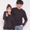 intercrew South Korea 2017 spring new couples loaded sports sweater male loose round necklace printing T-shirt female long sleeve ITR1TM42G black 100