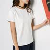 City plus CITYPLUS fashionable fashion simple pocket round neck short sleeve T-shirt female CWTD173367 brown all
