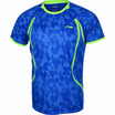 Li Ning LI-NING 17 years new badminton shirt sports short-sleeved round neck T-shirt AAYM001-2 male crystal blue XL